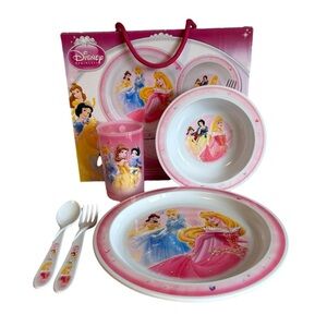 Disney Princess Melamine 5 Piece Dinner Set.